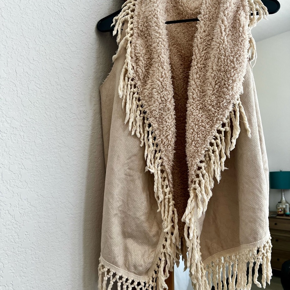 Orange Creek Cream Textured Vest